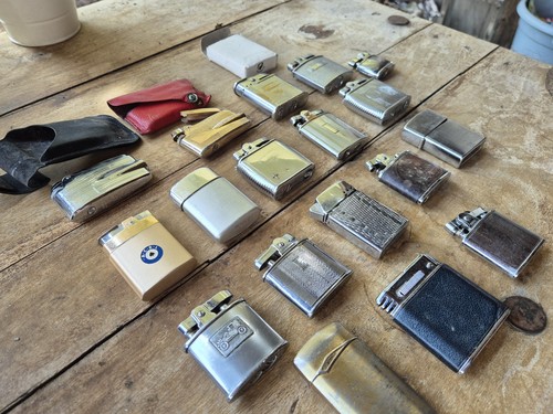 BARGAIN JOBLOT OF 18 RARE VINTAGE LIGHTERS FOR SPARES / REPAIR RONSON MOSDA - Picture 2 of 14