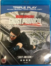 Mission: Impossible  Ghost Protocol (BluRay -DVD, 2012) No Digital copy Free P&P