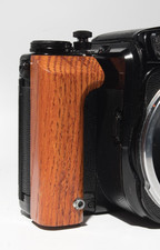 Custom Wood Grip for Pentax 6x7, 67 bodies near shutter 