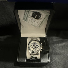 Fourron Mens Quartz Chronograph 40mm Silver D...