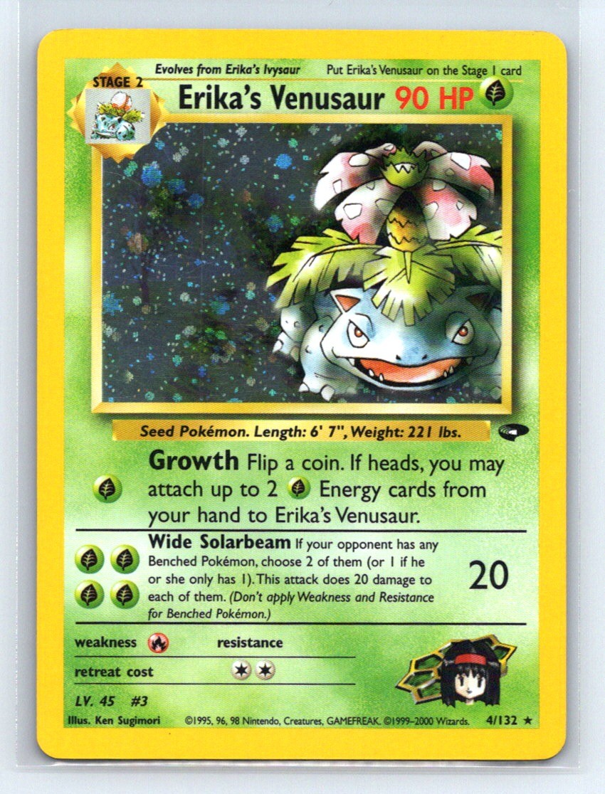 Erika's Venasaur 英語版 4/132 Erika's Venusaur Gym Challenge Holo #004/132 English Pokemon Card
