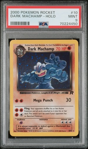 Dark Machamp (Unlimited) graded PSA 9 for sale on eBay