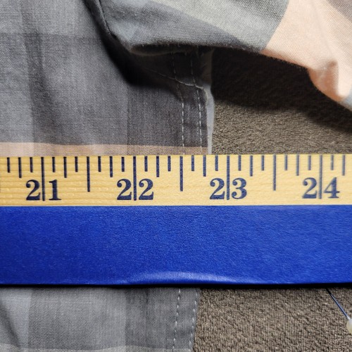 Zoo York Unbreakable Mens Size XL Check Short Sleeve Button Up Shirt Preppy Logo - Picture 11 of 15