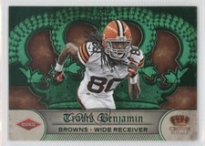 2012 Crown Royale Retail Uncut Crown Green /3 Travis Benjamin #249 Rookie RC
