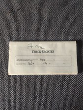 Roman Gabriel 1994 Personal Check Register Jordan Ripken Hornets NFL NBA MLB