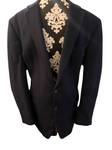 Blazer Ralph Lauren Azul Marino 46L Abrigo Deportivo 2 Botones Lana Cachemira - Imagen 2 de 4
