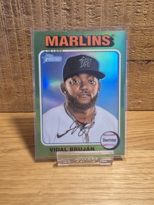 2024 Topps Heritage Vidal Bruján Miami Marlins #703 Chrome /699 SP
