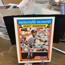 1988 Topps Kmart Memorable Moments - #13 Rickey Henderson