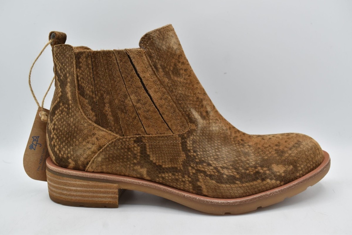 Sofft Women 7.5 Bellis III Cognac Snake Leather Waterproof Chelsea