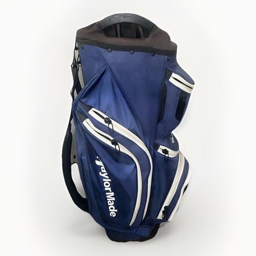 TaylorMade Supreme Golf Cart Bag 15-Way Divider Navy Blue Gray Clubs - Picture 2 of 5