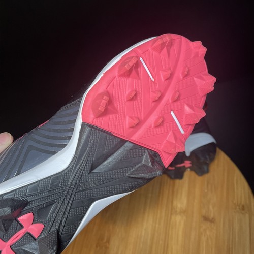 Neu ohne Karton Under Armour Glyde Softballschuhe Mädchen 6 schwarz pink Schnürschuhe Gummispikes - Bild 19 von 24