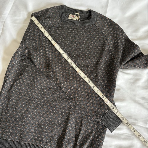 New Faherty Sweater Pullover Gray Mens Glouster Birdseye Size Xs Nwt With Tags - Picture 12 of 13