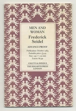 Frederick SEIDEL / Men and Woman Uncorrected Proof 1st 1984