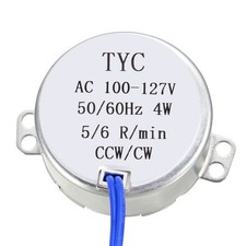 100-127 VAC 50-60Hz CCW/CW 4W 5-6RPM Electric Synchronous Motor