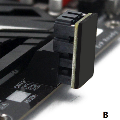Double SATA 7Pin Female To 7Pin Male 90/180 Degree Angled Adapter For Computer - Photo 10/12