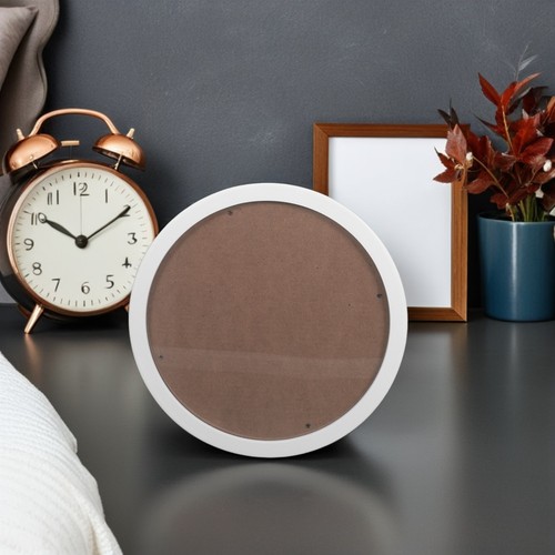 Round Decorative Photo Frame Picture Collage Frames Circular Holder - Picture 2 of 12