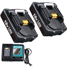 replacement For Makita 18V 3.0Ah Lithium ion Battery or Charger BL1815 BL1830B