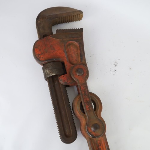 Ridgid Compound Leverage Pipe Wrench Super Six Chain Super-6 P21 - Picture 10 of 21