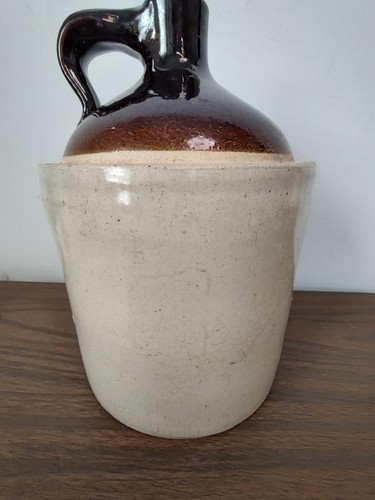 Vintage Western Steinzeug Ahorn 1 Gal Schulter Krug Moonshine Whiskey Monmouth Ill - Bild 5 von 12