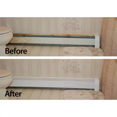 30/07 Original Series Right End/Wall Cap - Hot Water Hot Water Baseboard Cover ( - Picture 10 of 12