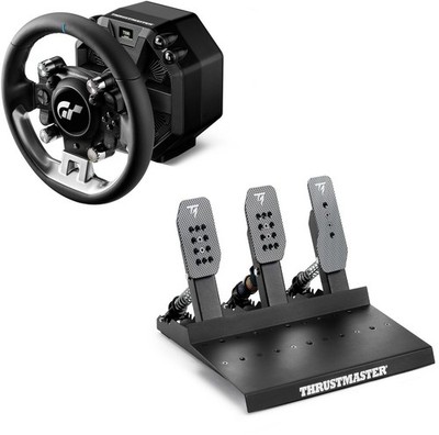 Thrustmaster T598 Servo Base + GT Wheel Add-On + Raceline Pedals III LC