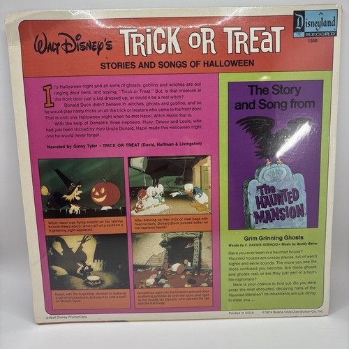 Walt Disney's Trick Or Treat - Stories And Songs Of Halloween 1358 (1974) New!! - Picture 8 of 20