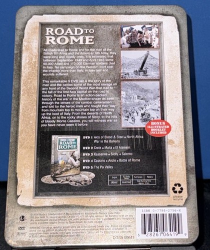 March To Victory Road to Rome (DVD) Collectors Ed. Boxed Set 5 DVD Set In Tin A3 - Imagen 2 de 4