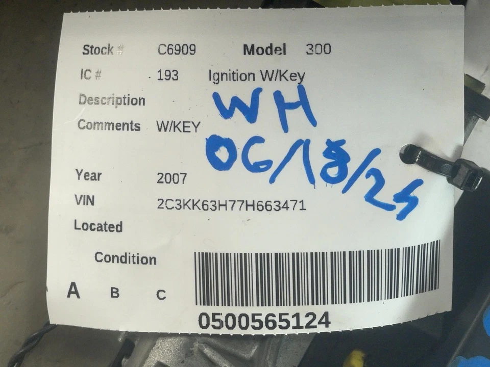 Used Ignition Switch fits: 2007 Chrysler 300  Grade A - Image 3 of 4