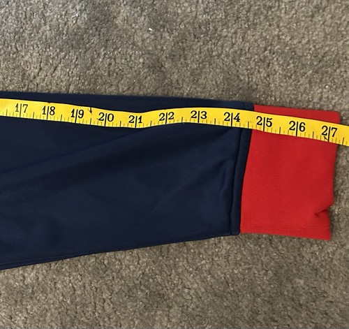 Umbro Langarm-Trainingsjacke mit durchgehendem Reißverschluss USA rot weiß blau Large neu mit Etikett - Bild 4 von 6