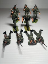 Elastolin german Army toy soldiers 9 HTF 7cm