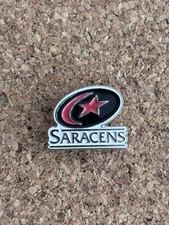 SARACENS OFFICIAL RUGBY LAPEL PIN BADGE , INCLUDES POSTAGE COST