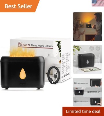 Ultrasonic Flame Diffuser: 200ml Aroma Diffuser & Humidifier for Cozy Spaces
