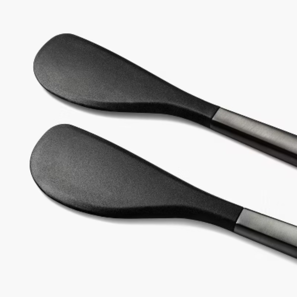 2pk Mini Spatula Set Matte Black - Figmint: Stainless Steel Cookware Utensils,