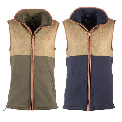 Herren Praktische Hybrid Country Weste Warm Fleece Tweed Gilet Rydale 