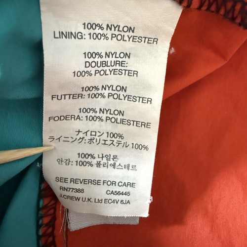 J. Crew Men's Multicolor Striped Swim Trunks Mesh Lined Size 33 100% Nylon - Picture 6 of 8