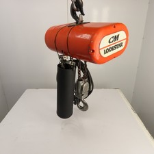 CM Lodestar Model R 2 Ton 4000LB Electric Chain Hoist 120V 1PH 10' Lift 8FPM