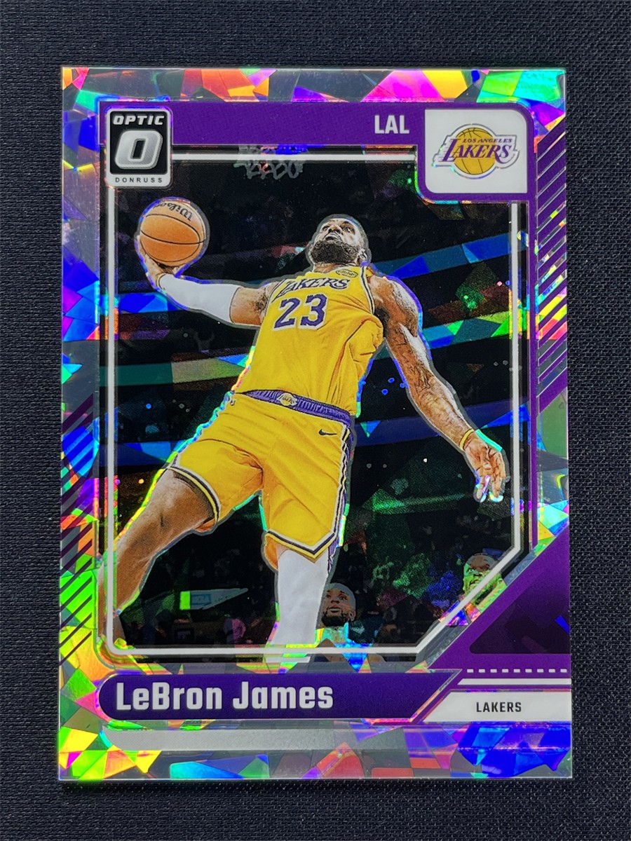 2024-25 Panini Donruss Optic LeBron James #148 Cracked Ice Prizm Lakers /25
