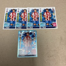 2021 Topps Match Attax Atletico De Madrid Joao Felix Starburst & Blue Foil Card