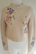 Boden Fluffy Embroidered Beaded Floral Detail...
