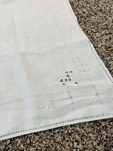 VTG Lot Of 2 Card Table Cover, 2 Napkins Embroidered And 2 Placemats - Picture 20 of 24
