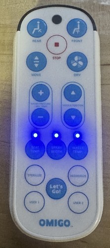 BRONDELL OMIGO SWASH 1000 S1000 BIDET SEAT REMOTE CONTROL w/ Magnetic Cradle - Afbeelding 2 van 7
