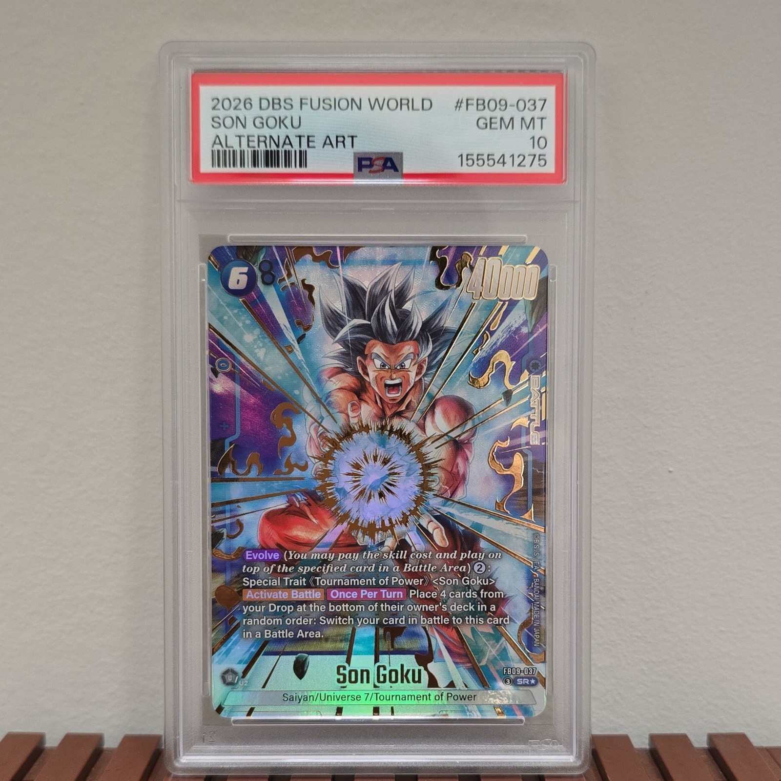 Son Goku Alt Art SR* PSA 10 Fusion World FB09-037 Dual Evolution