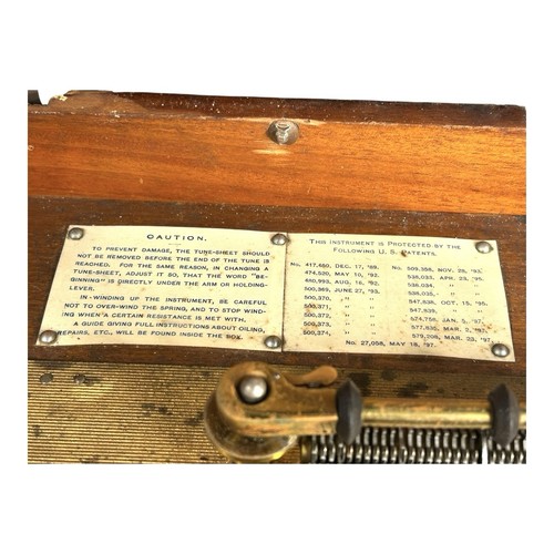 Antike Regina Spieluhr mit 22 Scheiben - funktionstüchtig - Bild 4 von 16