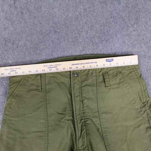 Vintage Military Pants Men Large Olive Trousers Cold Weather Permeable Baggy 70s - Picture 7 of 22