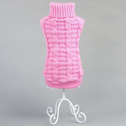 Xmas Gift Pet Cat Dog Clothes Winter Soft Warm Knitted Sweater Pet Turtleneck \ - Bild 6 von 24