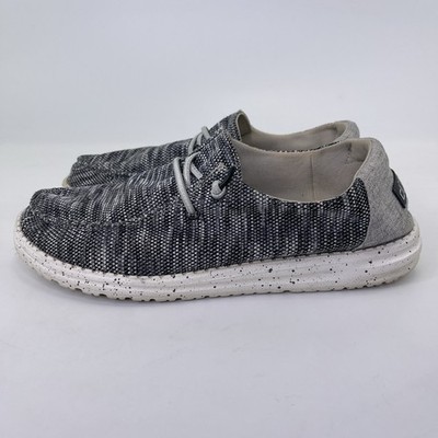 Hey Dude Wendy Sox Dark Grey Womens Size 10 Casual Shoes Loafers