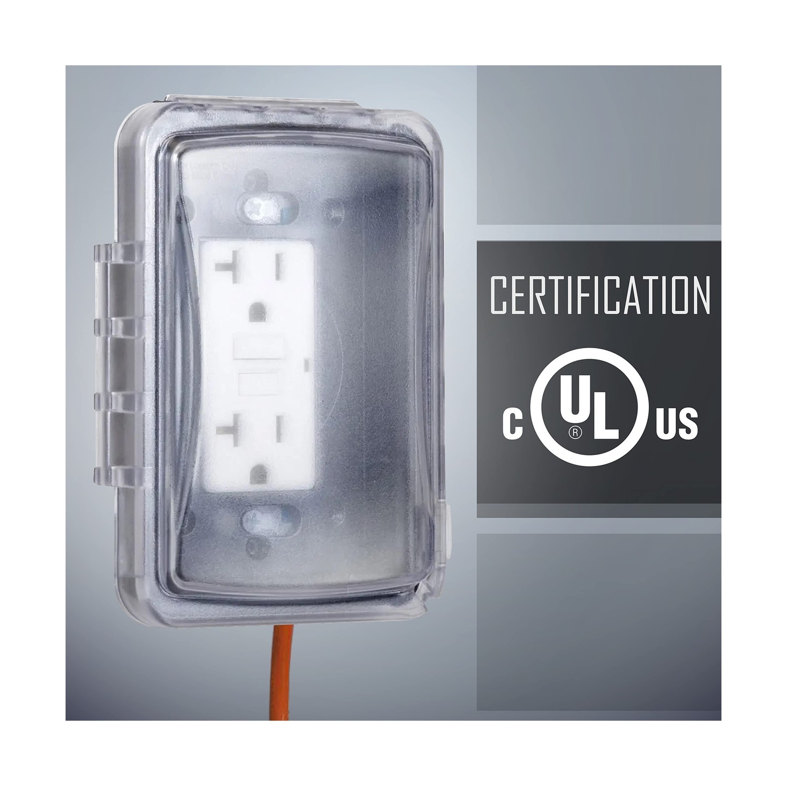 TayMac MM110C Weatherproof Single Outlet Outdoor Receptacle Cover, 5/8 Inches...