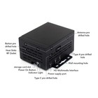 Microcomputer Case With Guide Rail Buckle Detachable Pre Punched Hole⊹