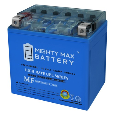 #ad Mighty Max YTX14 BS GEL Battery for Kawasaki 750CC KVF750 Brute Force 05 09 $49.99