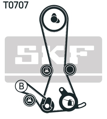 TIMING BELT SET VKMA 95675 FOR MITSUBISHI OUTLANDER/SUV SPACE/WAGON GRANDIS 2.4L - Picture 3 of 10